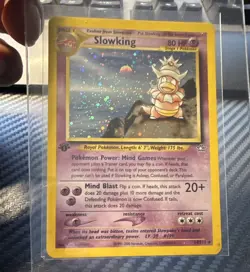 Pokemon TCG Slowking 14/111 Neo Genesis Holo Rare English First Edition - Image 1