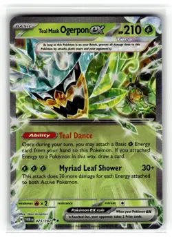 Pokemon: SV06: Twilight Masq Teal Mask Ogerpon ex #025/167 Double Rare,Holo .P2N - Image 1