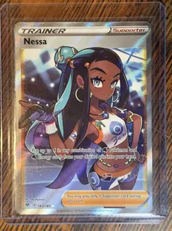 The Pokemon Company Nessa 183/185 Vivid Voltage Ultra Rare Full Art Holo ENG - Image 1
