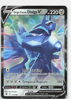Origin Forme Dialga V 113/189 Holo V Rare Astral Radiance Pokemon Near Mint - Image 1