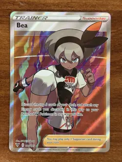 Pokemon Bea (Full Art) Ultra Rare SWSH04: Vivid Voltage 180/185 NM - Image 1