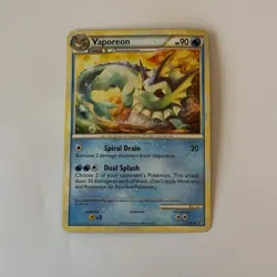 Vaporeon 41/90 Undaunted 2010 Pokemon TCG HP - Image 2
