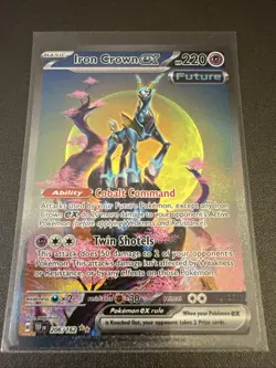 2024 POKEMON IRON CROWN EX 206/162 TEMPORAL FORCES SPECIAL ILLUSTRATION RARE - Image 1