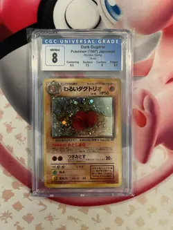 1997 Pokemon Team Rocket Jp #051 Dark Dugtrio Holo CGC 8 NM/MINT w/Subgrades! - Image 1