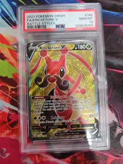2021 Pokemon Battle Styles Kricketune V 142/163 PSA 10 - Image 1