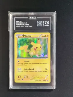2016 Pokemon Pikachu 26/83 XY Generations Holo STAMPED Toys R Us Promo - TAG 7.5 - Image 1