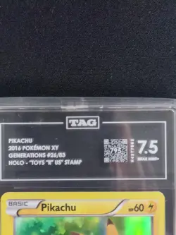 2016 Pokemon Pikachu 26/83 XY Generations Holo STAMPED Toys R Us Promo - TAG 7.5 - Image 3
