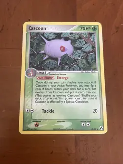 Pokemon TCG Cascoon EX Legend Maker 30/92 Regular Uncommon - Image 1