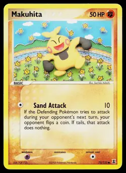Makuhita 75/113 Common Delta Species Pokemon Heavily Played - Image 1
