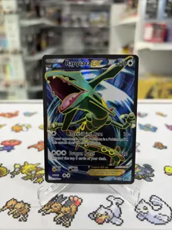 Pokemon TCG Rayquaza EX Holo Ultra Rare XY Roaring Skies 104/108 - Image 1