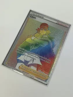 Pokemon TCG Leon Vivid Voltage 195/185 Holo Secret Rare - Image 1