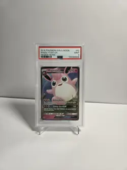 2019 POKEMON SUN & MOON HIDDEN FATES WIGGLYTUFF GX #42 PSA 9 MINT - Image 2