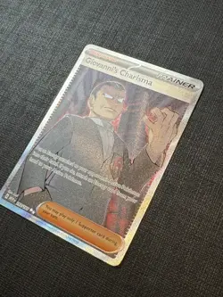 Pokemon TCG Giovanni's Charisma Holo Card 197/165 Scarlet & Violet 151 Series NM - Image 2