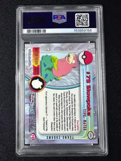 2000 Topps Chrome Pokemon Series 2 #79 Slowpoke TEKNO PSA 9 - Pop 6 New Cert - Image 2
