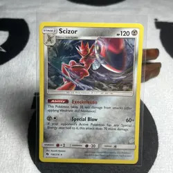 Scizor Holo Rare SM Lost Thunder 126/214 Pokemon TCG - Image 1