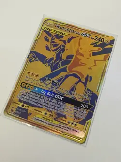 Pokemon TCG Pikachu & Zekrom GX Sun Moon Team Up SM248 Holo Promo Promo - Image 1