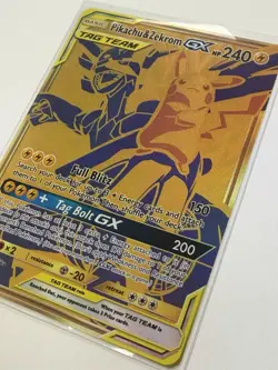 Pokemon TCG Pikachu & Zekrom GX Sun Moon Team Up SM248 Holo Promo Promo - Image 2