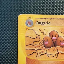 Pokemon Vintage Non-Holo Rare Dugtrio 044/165 Expedition Wotc E-reader 2002 - Image 2