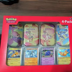 Pokemon TCG - Scarlet & Violet 151 Mini Tin 4-Pack Sam’s Club New/Sealed (2x) - Image 3