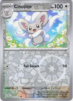 Cinccino Journey Together 126/159 Reverse Holo Pokemon TCG NM - Image 1