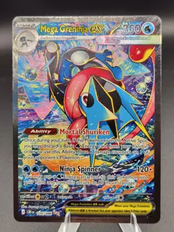 Pokemon TCG Mega Greninja EX 116/086 Evolutions Secret Rare Full Art English NM - Image 1