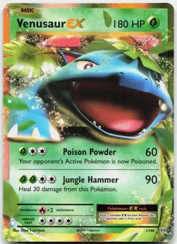 Venusaur EX 1/108 Holo EX Rare Evolutions Pokemon Near Mint - Image 1