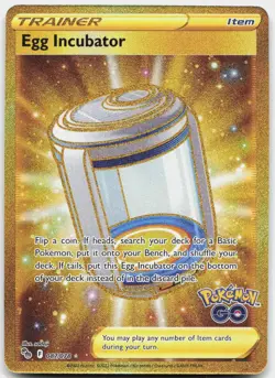 Egg Incubator 087/078 Secret Rare Pokemon GO Pokemon Near Mint - Image 1