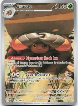 Crustle 186/182 Illustration Rare Destined Rivals Pokemon Near Mint - Image 1