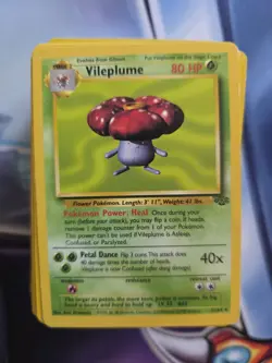 Pokemon TCG Vintage Jungle 50+ Mixed Card Lot Vileplume - Image 1