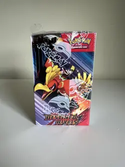 Pokemon Destined Rivals Half Booster Box (18 Packs) New Unsealed - Ripped Seal - Image 2
