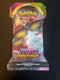 Pokemon Sword & Shield Vivid Voltage Sleeved Booster Pack sealed (random art) - Image 2