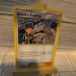 Pokemon TCG Hidden Fates Holo Brocks Training 55/68 - Image 3