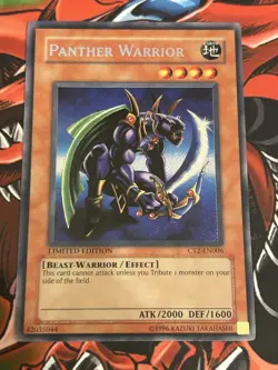 Yugioh Panther Warrior CT2 - EN006 Limited Edition Secret Rare Near Mint - Image 1