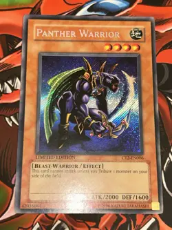 Yugioh Panther Warrior CT2 - EN006 Limited Edition Secret Rare Near Mint - Image 2