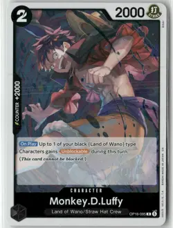 Monkey.D.Luffy OP16-095 R The Time of Battle Foil English One Piece NM - Image 1