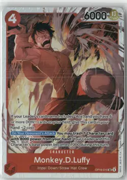Monkey.D.Luffy SR OP16-015 OP16 - The Time of Battle ENGLISH NM - Image 1