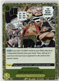 Zehahahahaha! OP16-116 R The Time of Battle Foil English One Piece NM - Image 1