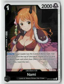 Nami OP16-091 R The Time of Battle Foil English One Piece NM - Image 1