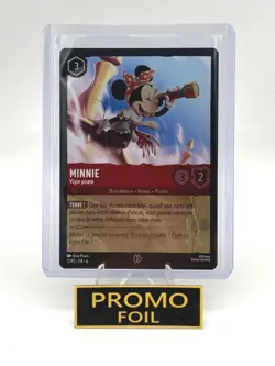 LORCANA carte promo FR6 12/P2 Minnie Vigie pirate 🌟Foil🌟 Neuve - Image 2