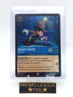LORCANA carte promo ENG 8/P1 Mickey Mouse 🌟 Foil🌟 Neuve - Image 2