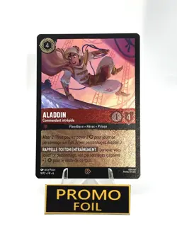 LORCANA carte promo FR6 9/P2 Aladdin 🌟Foil🌟 chap 6 neuve - Image 2