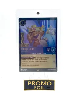 LORCANA carte promo FR5 1/P2 Prince Jean 🌟Foil🌟 avec protection magnetique - Image 2
