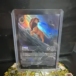 Disney Lorcana TCG Simba - Returned King Foil enchanted 217/204 The Lion King - Image 1