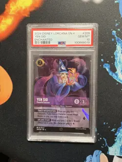 PSA 10 Enchanted 209 Yen Sid Powerful Sorcerer Disney Lorcana Ursula's Return - Image 1