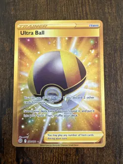 Pokemon TCG Brilliant Stars Ultra Ball Hyper Rare Card 186/172 NM/M Secret Rare - Image 1