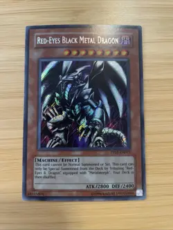 PP01-EN015 Red-Eyes Black Metal Dragon Secret Rare LP NM Yugioh Card - Image 1
