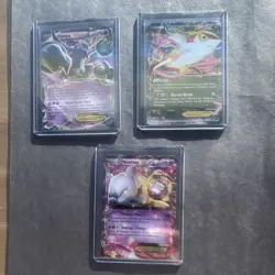 Pokemon TCG Hoopa EX & Latias EX & Mewtwo EX Foil Card Lot - 3 - Image 1