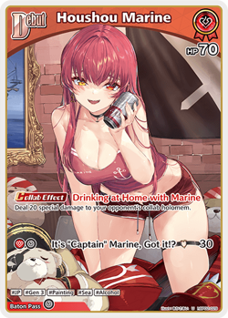 Houshou Marine U hololive OFFICIAL CARD GAME hBP02-029 Quintet Spectrum ENGLISH - Image 1