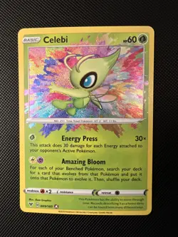 Celebi 009/185 Vivid Voltage Amazing Rare Holo Pokemon Card NM - Image 1