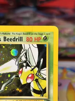 Koga's Beedrill 9/132 Gym Challenge Unlimited Holo Rare WoTC Pokemon HP - Image 2